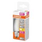 Osram 40W Filament Frosted Dimmable E27 Candle LED Bulb - Warm White
