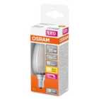 Osram 25W Frosted Dimmable E14 Candle LED Bulb - Warm White
