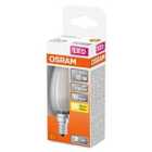 Osram 15W Filament Frosted E14 Candle LED Bulb - Warm White