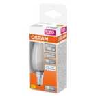 Osram 40W Filament Frosted E14 Candle LED Bulb - Daylight White