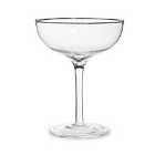 Wide Slender Gin Glass, Clear, Set of 2 - Clear