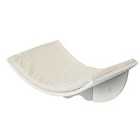 PawHut Wall Mounted Curved Cat Perch Bed and Climber - White