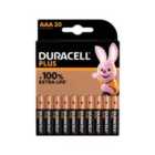 Duracell Plus AAA Batteries - 20 Pack