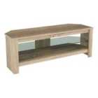 Calibre 115cm Grey Oak TV Stand with Glass Shelf