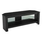 Calibre 115cm Black Oak TV Stand with Glass Shelf