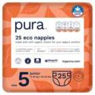 Pura Eco Nappies, Size 5 (11-25kg) 25 per pack