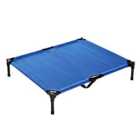 PawHut Elevated Pet Bed with Metal Frame and Oxford Fabric For Dogs and Cats - Blue