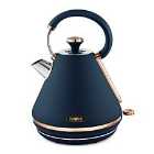 Tower T10044MNB Cavaletto 3KW 1.7L Pyramid Kettle - Blue and Rose Gold