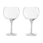 Premier Housewares Set of 2 Gin Glasses - Clear