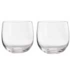 Premier Housewares Set of 2 Water Glasses - Clear
