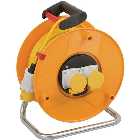 Brennenstuhl 50m Twin Socket Trade Cable Reel (110V) 3-Pin Round Connector