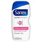 Sanex Hypoallergenic Shower Gel, 450ml
