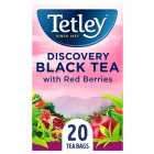 Tetley Discovery Black Tea with Pomegranate, Raspberry and Goji Berry 20 per pack