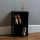 Oxford 2 Tier Cube Bookcase Black