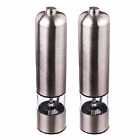 Pair Electronic Mill Stainless Steel with LED light - Stainless Steel