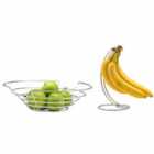 ORB 2 Piece Set: Fruit Bowl Banana Tree - Chrome