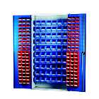 Barton Topstore 013070 Louvre Panel Cabinet (120 Red and 60 Blue Bins)