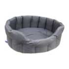P&L Waterproof Oval Medium Softee Bed - Grey