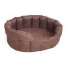 P&L Waterproof Oval Medium Softee Bed - Brown