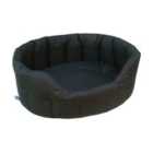 P&L Waterproof Oval Medium Softee Bed - Black