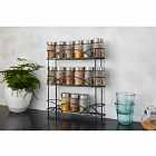 Ricomex Free Standing Spice Rack in Black Powder Coating