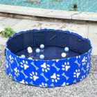 PawHut Medium Foldable Pet Swimming Pool - Blue