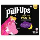 Huggies Pull-Ups Trainers Night Girls Nappy Pants, Size 5-6+ (2-4 Yrs) 32 per pack