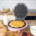 Global Gizmos 35570 Mini Waffle Maker - Pink