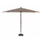 Sturdi 3m x 2m Wood Parasol (base not included) - Taupe