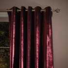 Keston Velvet Claret Eyelet Curtains