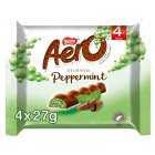 Aero Bubbly Peppermint Mint Chocolate Bar Multipack, 4x27g