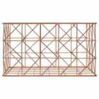 Premier Housewares Rectangular Basket, Copper Plated Wire, Small