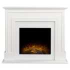 Adam 2kW Sandwell Electric Fireplace Suite in Pure White 44 Inch