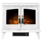 Adam 1.8kW Woodhouse Electric Stove in Pure White