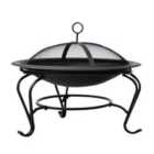Outsunny Outdoor Fire Pit - Black