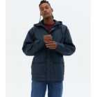 Navy Pocket Front Hooded Anorak