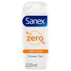 Sanex Zero% Dry Skin Shower Gel, 225ml