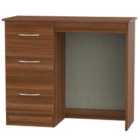 Ready Assembled Coventry 3 Drawer Vanity Dressing Table Noche Walnut