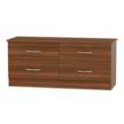 Ready Assembled Coventry 4 Drawer Bed Box Noche Walnut