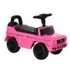 Reiten Benz G350 Push Handle Sliding Car with Horn & Under Seat Storage - Pink