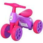 Reiten Toddler Training Walker Balance Ride-On Toy with Rubber Wheels - Violet/Fuchsia