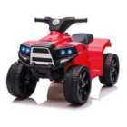 Reiten 6V Kids Ride On Electric ATV Toy Car - Red