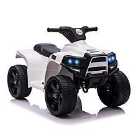 Reiten 6V Kids Ride On Electric ATV Toy Car - White
