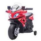 Reiten Kids 6V Electric Pedal Motorcycle Ride-On Toy with Rechargeable Battery - Red