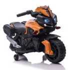 Reiten Kids 6V Electric Motorcycle Ride-On Toy with Rechargeable Battery - Orange