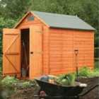 Rowlinson 6ft x 8ft Security Wooden Apex Garden Shed