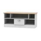 Ready Assembled Tilly 1 Drawer TV And Media Unit Grey