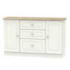 Ready Assembled Wilcox 2 Door 3 Drawer Sideboard Porcelain Ash