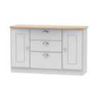 Ready Assembled Tilly 2 Door 3 Drawer Sideboard Grey