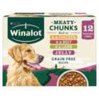 Winalot Wet Dog Food Pouches Mixed in Jelly 12 x 100g